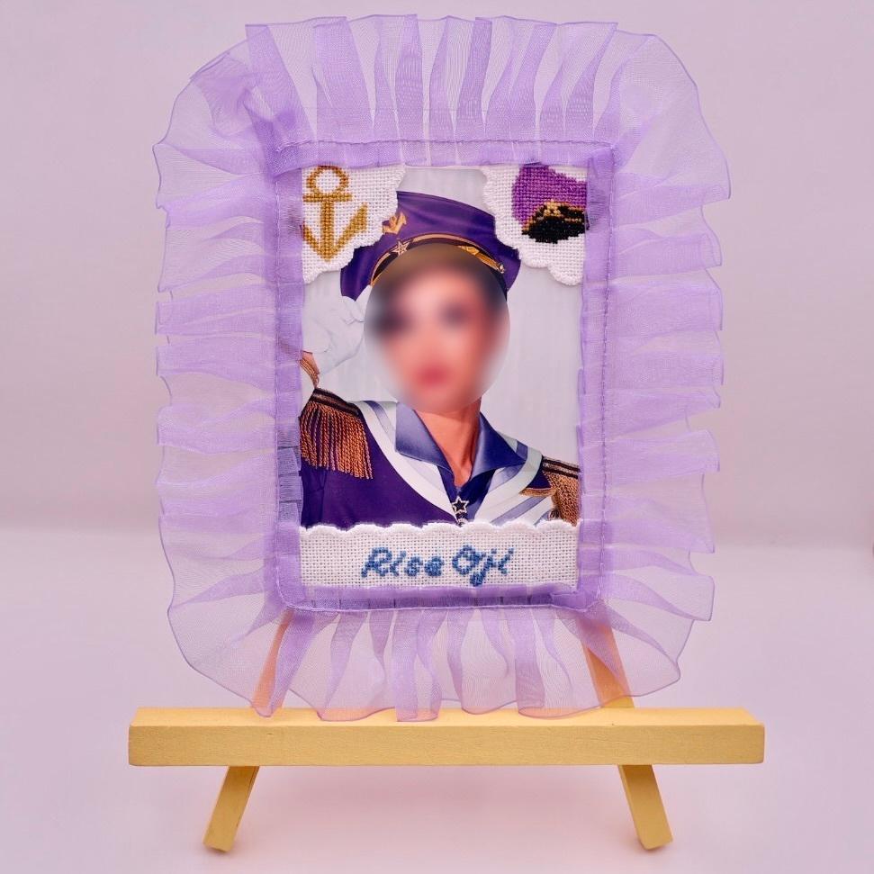 【オーダー可能】フォトフレーム スチールケース 宝塚 イカリ 帽子 水兵1枚目の画像